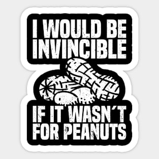 Peanut Allergy Funny Nut Allergy Sticker